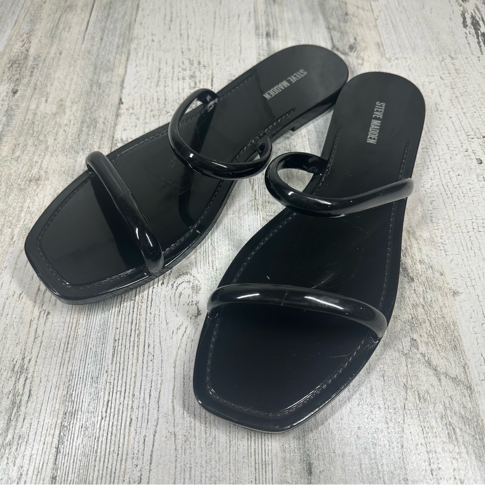 New Steve Madden Pike Sandal Black #125